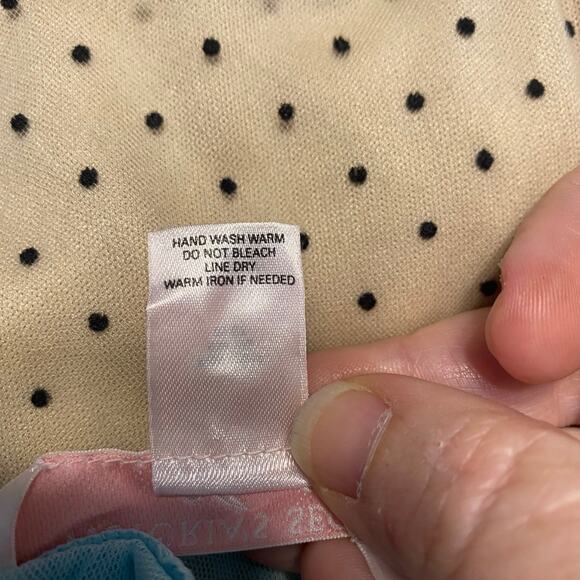 Rare Y2K Victoria’s Secret Angels Sheer Blue Satin Bow Babydoll sabrina Small - Picture 6 of 7